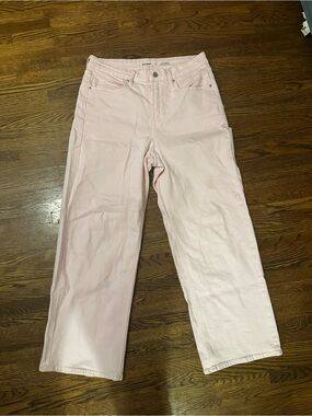 Old Navy Light Pink Straight-Leg Jeans